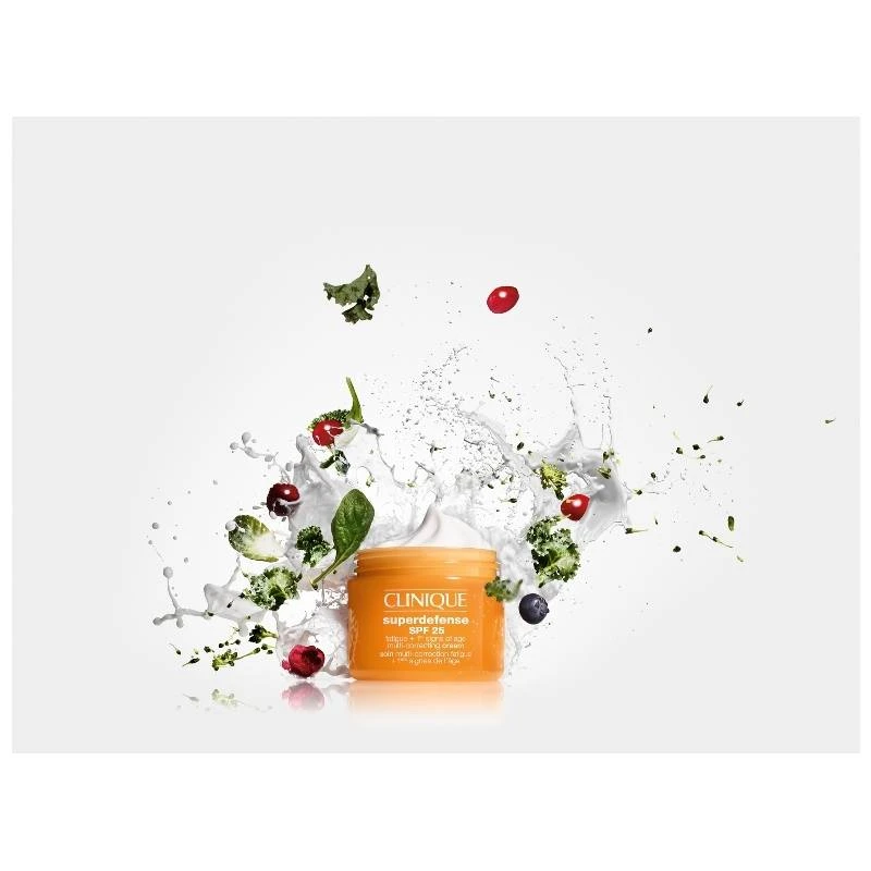 Clinique Superdefense SPF 25 Fatigue Multi-Correcting Face Cream Very Dry + Dry/Combination Skin 50 Ml - Billede 3