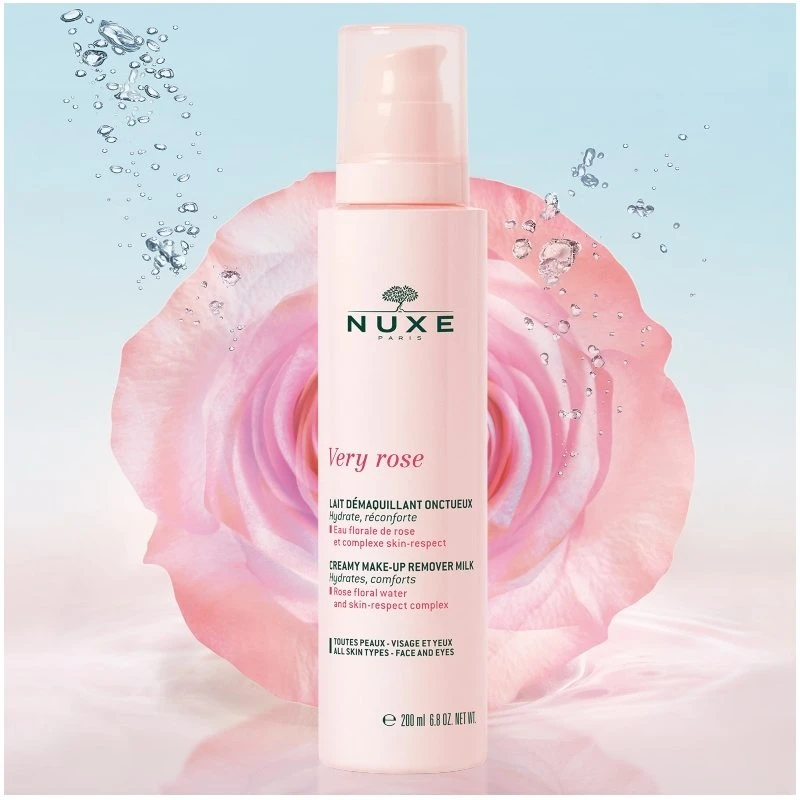 Nuxe Very Rose Creamy Make-Up Remover Milk 200 Ml - Billede 2