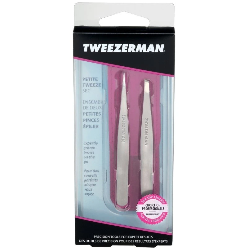 Tweezerman Petite Tweeze Set - Pink - Billede 2